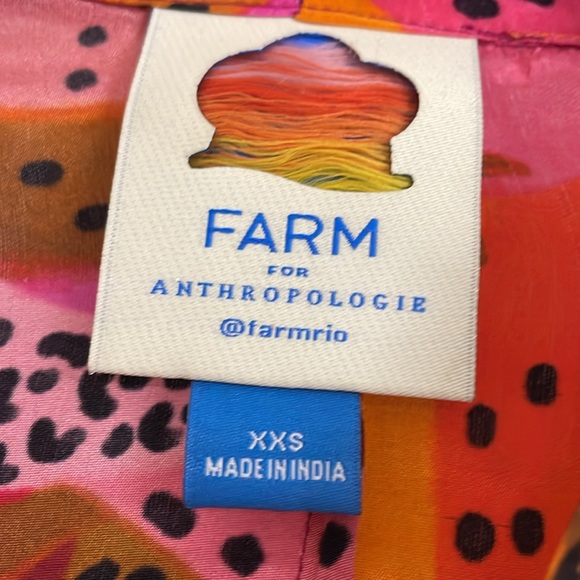 FARM Rio for Anthropologie Oversized tropical Button down . Excellent like new - Picture 2 of 8